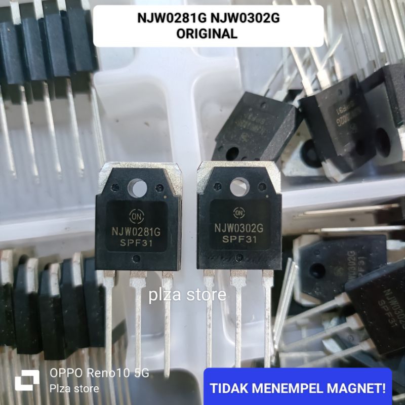 TR TRANSISTOR NJW0281 NJW0302 ORIGINAL ONSEMI  NJW 0281 NJW 0302 TR TRANSISTOR NJW 0302G 0281G Tidak
