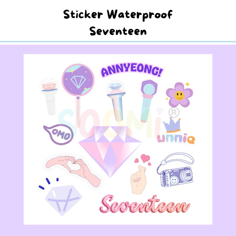 

STICKER SEVENTEEN KPOP WATERPROOF