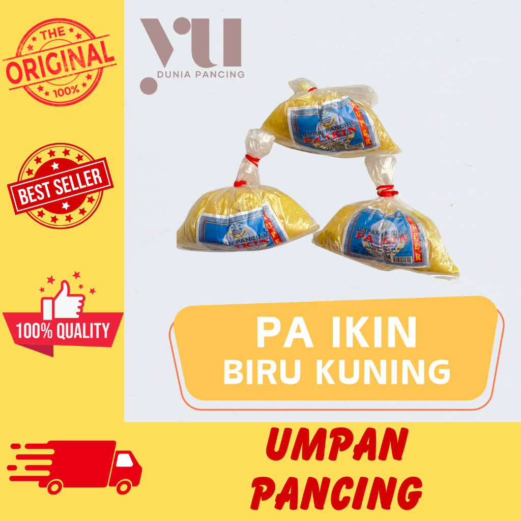 PA IKIN / PAIKIN BIRU KUNING - UMPAN PANCING