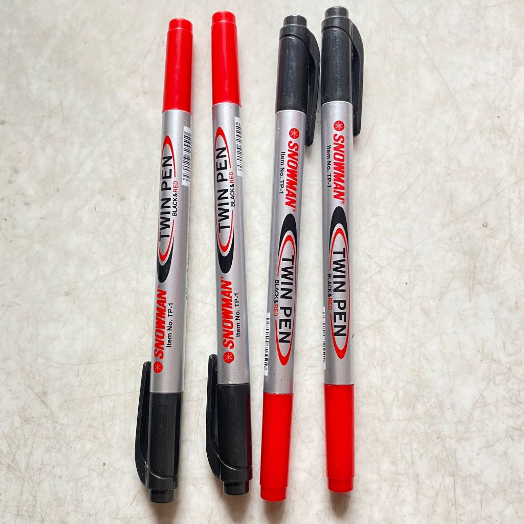 

Spidol Marker Twin Pen Snowman Black & Red
