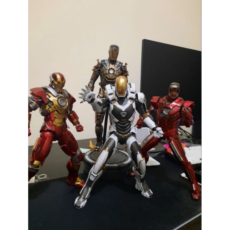SET Hot Toys Iron Man Starboost Silver Centurion Heartbreaker Bones kolpri mulus