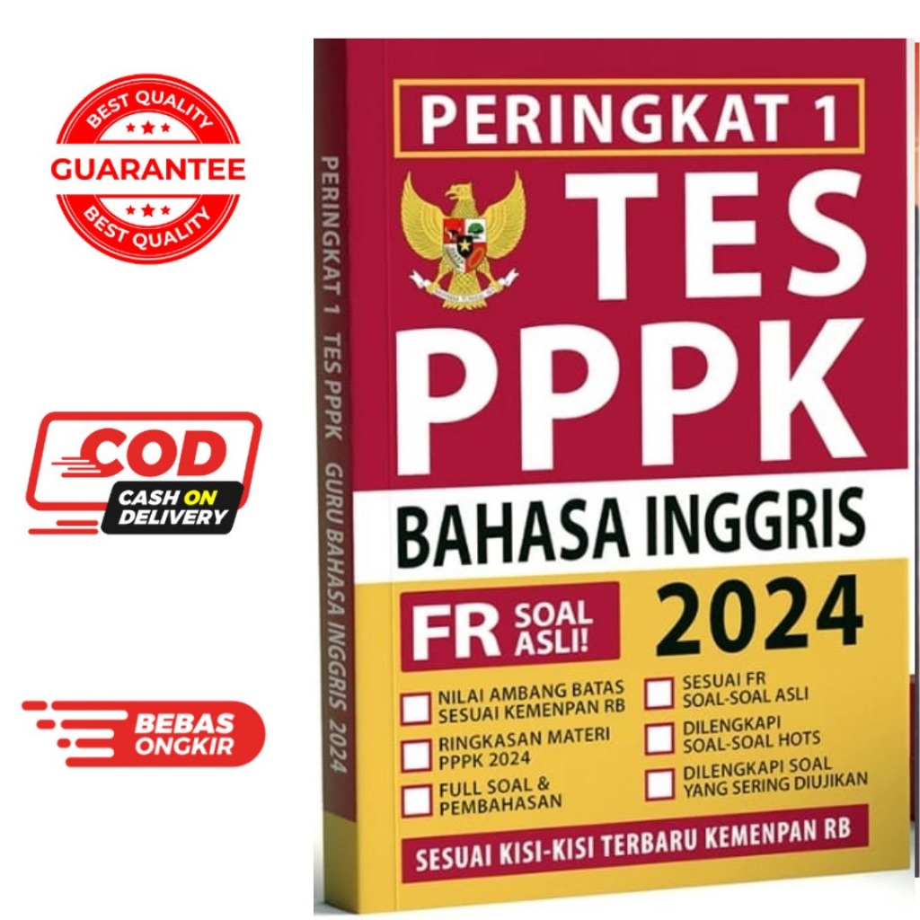 Buku PPPK GURU BAHASA INGGRIS 2024 - Buku Original Soal dan Pembahasan