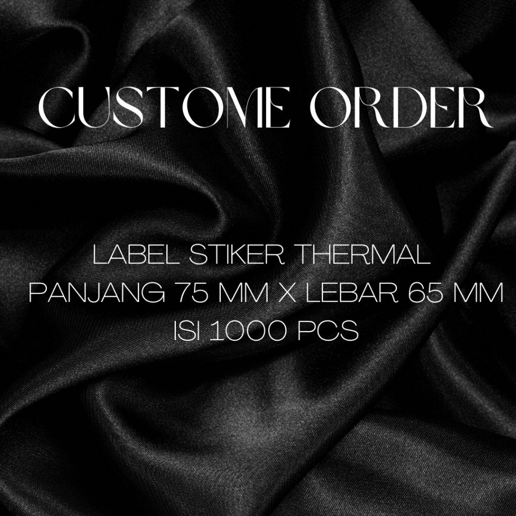 

LABEL STIKER THERMAL 75X65 MM LABEL BARCODE THERMAL 65X75 MM ISI 1000 PCS