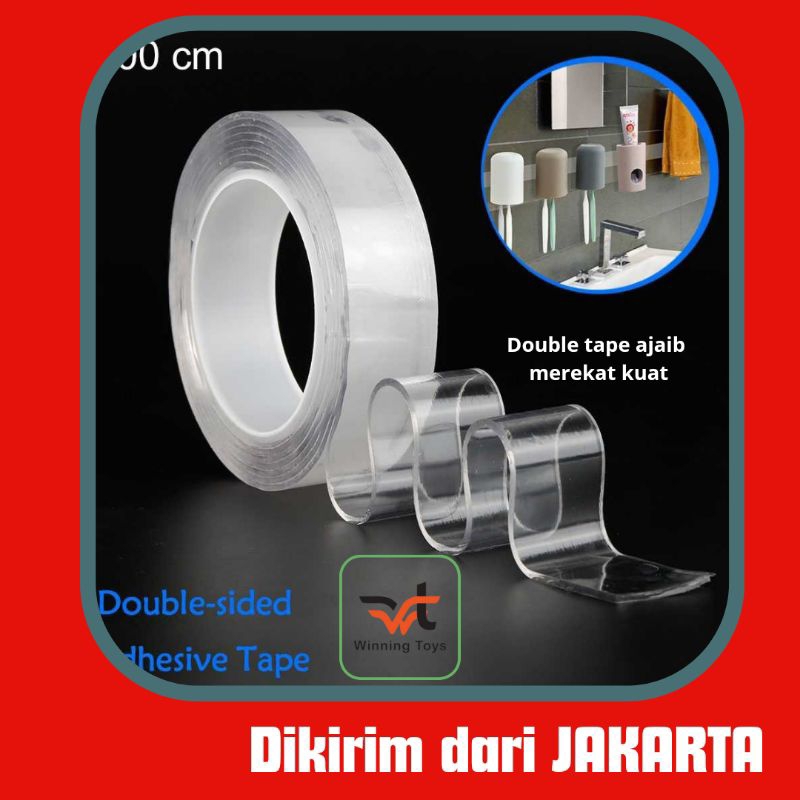 

Szglue Double tape bening merekat kuat winning toys