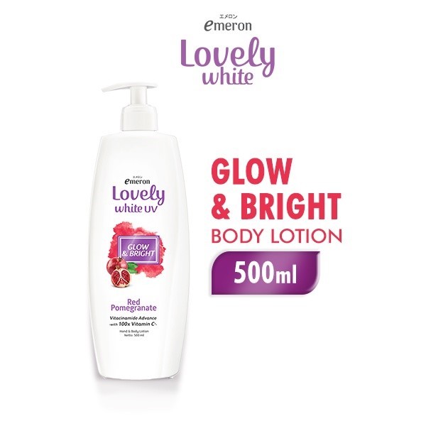 Emeron Lovely White Hand & Body Lotion UV Glow & Bright 500 ml