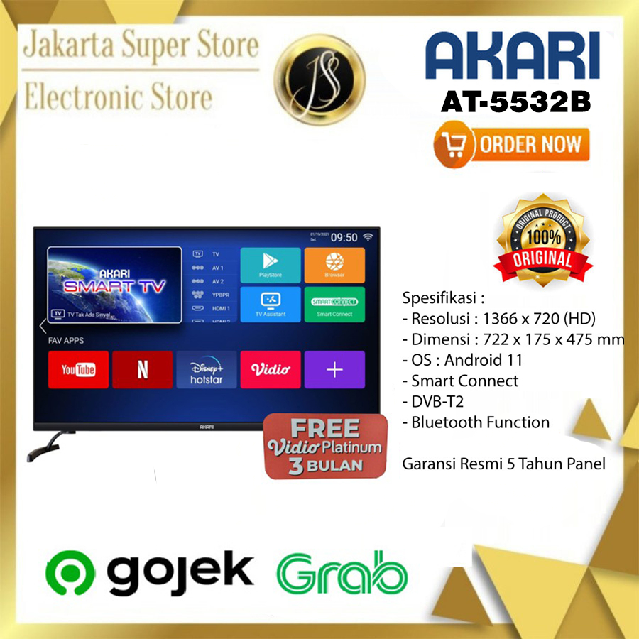 AKARI LED Android TV 32 Inch AT-5532B / 5532B