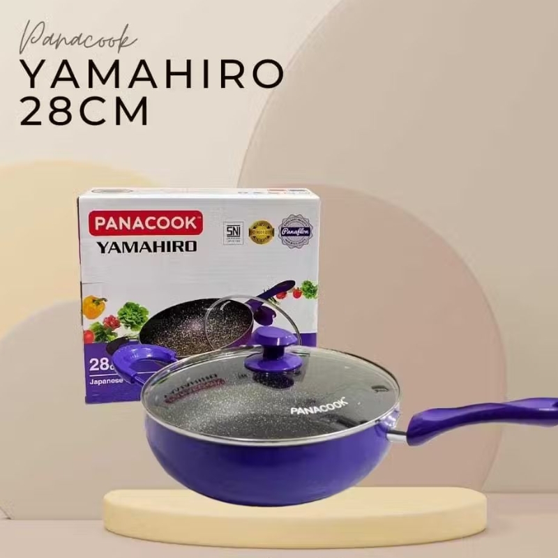 TERMURAH Wok Pan Marble Panacook Merk Yamahiro