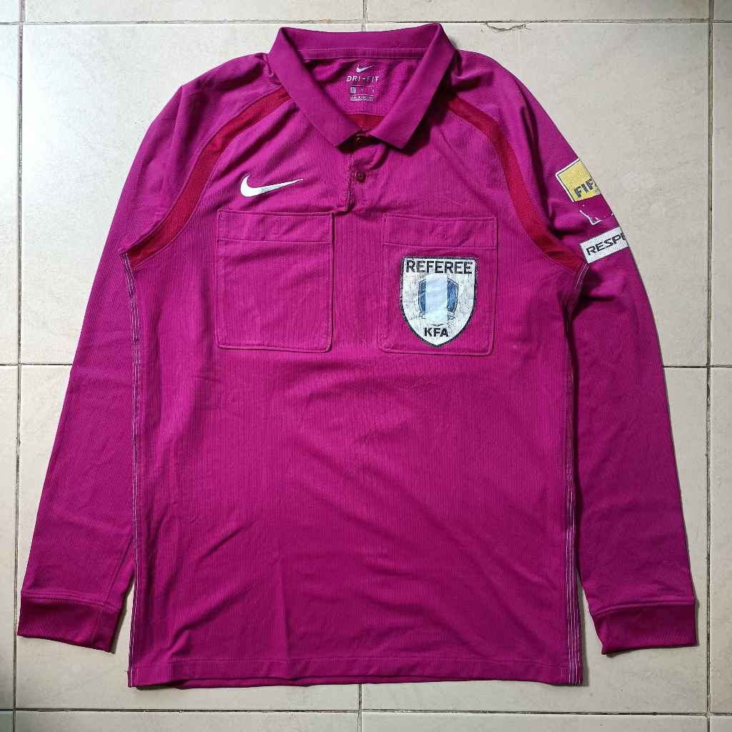Jersey Referee KFA Nike Longsleeve Kerah Second Original