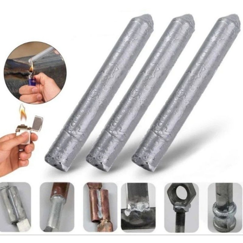 3pcs Batang Las Timah Bakar Korek Api Tambal Timah Bakar Stick Lilin Solder Suhu Rendah LS