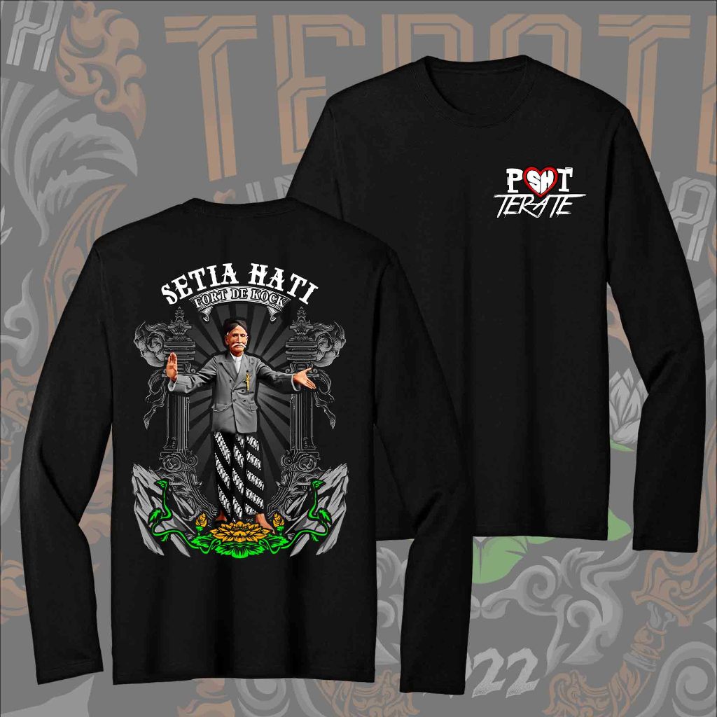 Distro Kaos PSHT Terate Lengan Panjang Eyang Suro / Exlusive Fort De Kock Ki Ngabehi Soero Diwiryo
