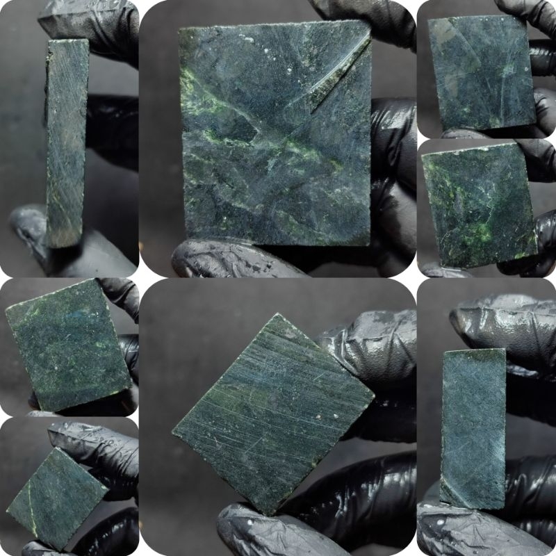 Black Jade (nempel magnet)/bongkahan black Jade/Bahanan batu akik black jade