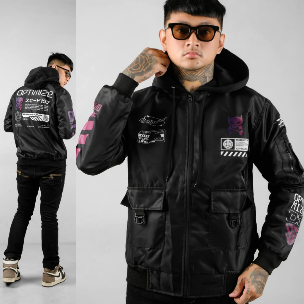 Varsity Jacket-Varcity Hitam-Varsity Base Ball-Jaket Pria-Varsity Bomber