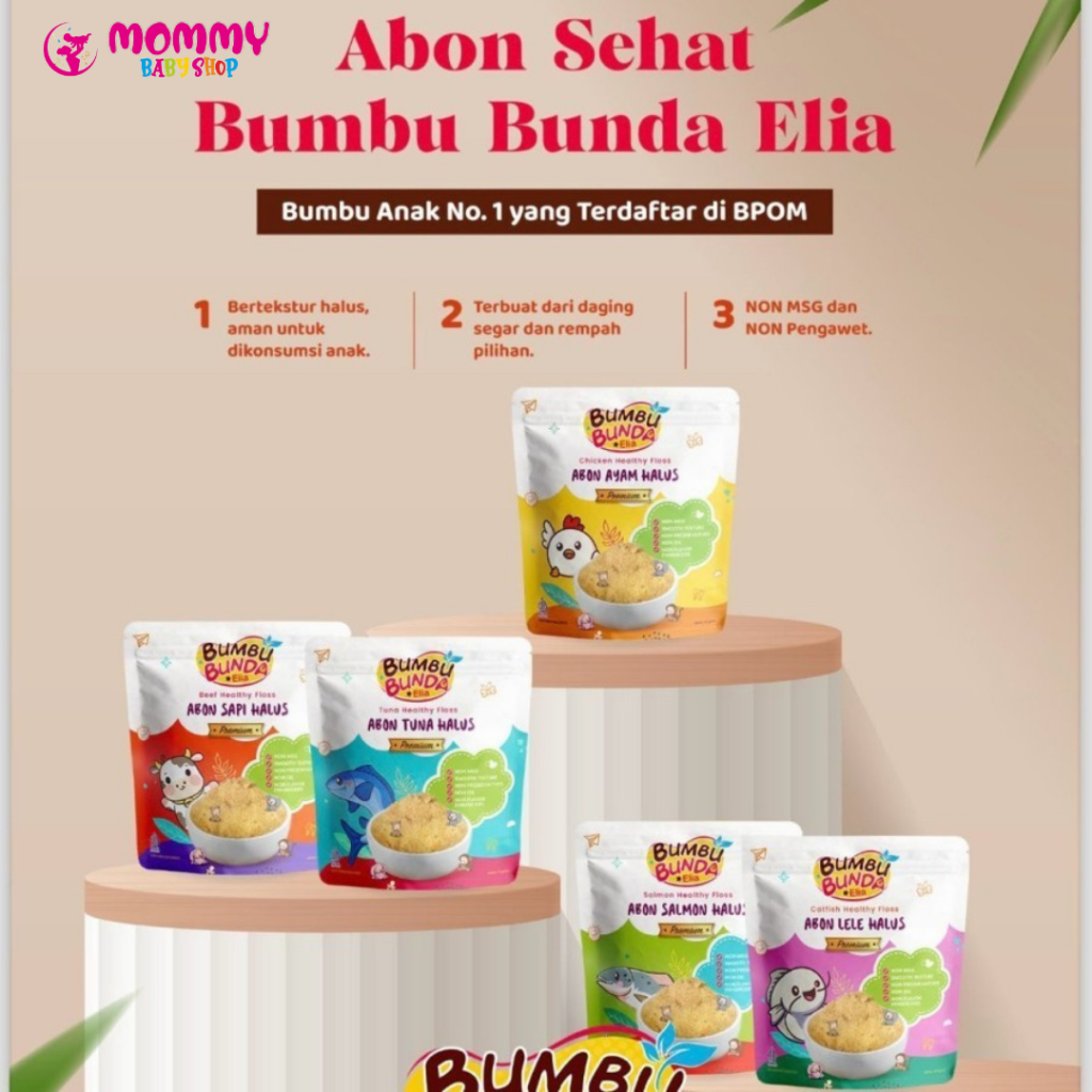 

mall inline badgeBumbu Bunda Elia Abon Sapi MPASI / Abon Ayam / Abon MPASI / Abon Bayi /Abon Halus Premium