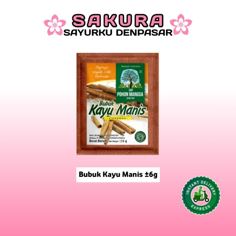 

Kayu Manis Bubuk Cap Pohon Mangga ±4g - SAKURA