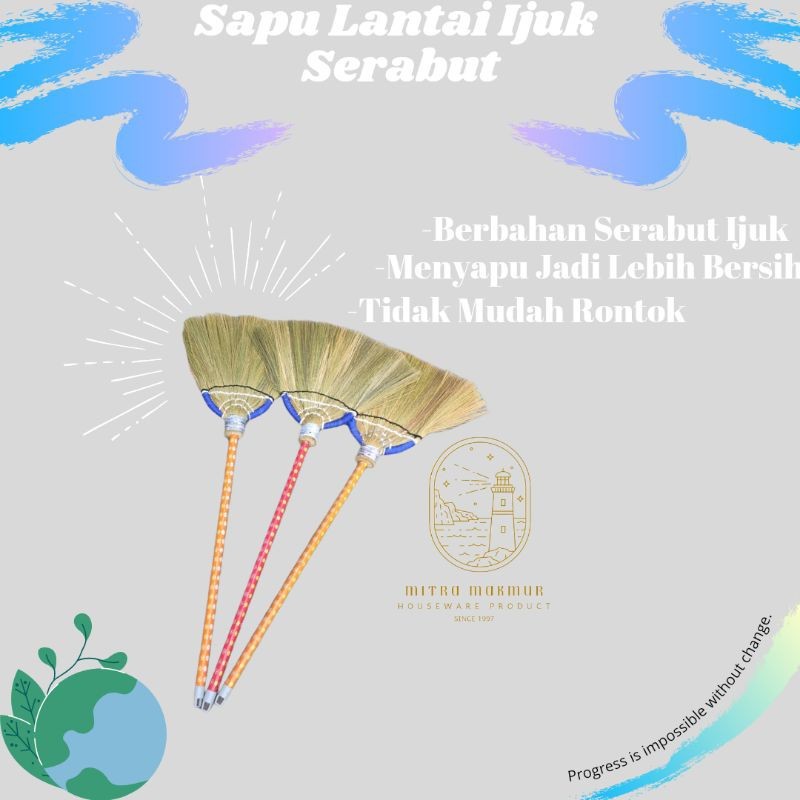 SAPU IJUK RASKAM / SAPU IJUK RUMPUT / SAPU LANTAI / SAPU JADUL / FLOOR BROOM RUMPUT