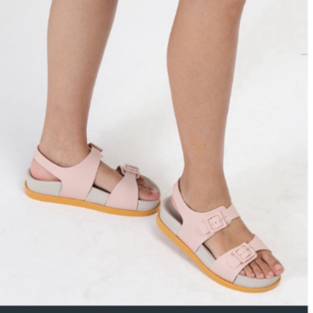 preloved melissa wide platfom ad sandal pink