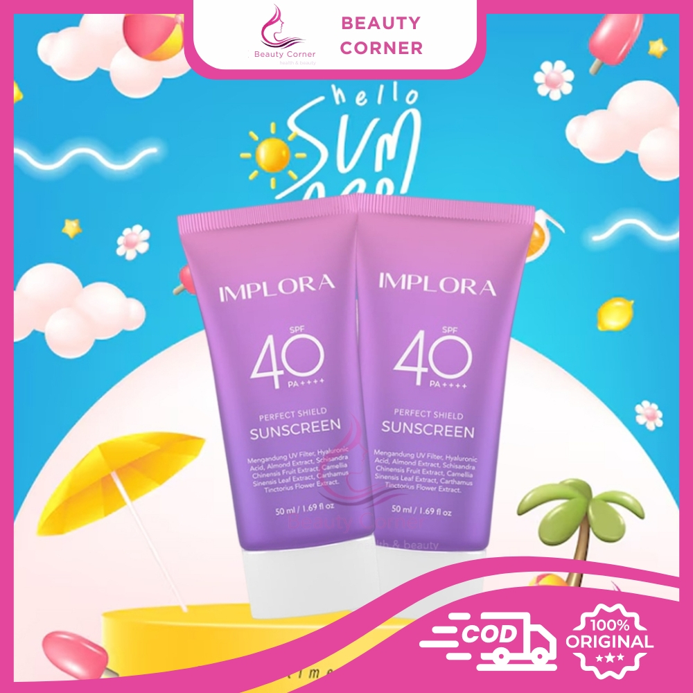[2Pcs] IMPLORA Perfect Shield Sunscreen SPF PA 40++++