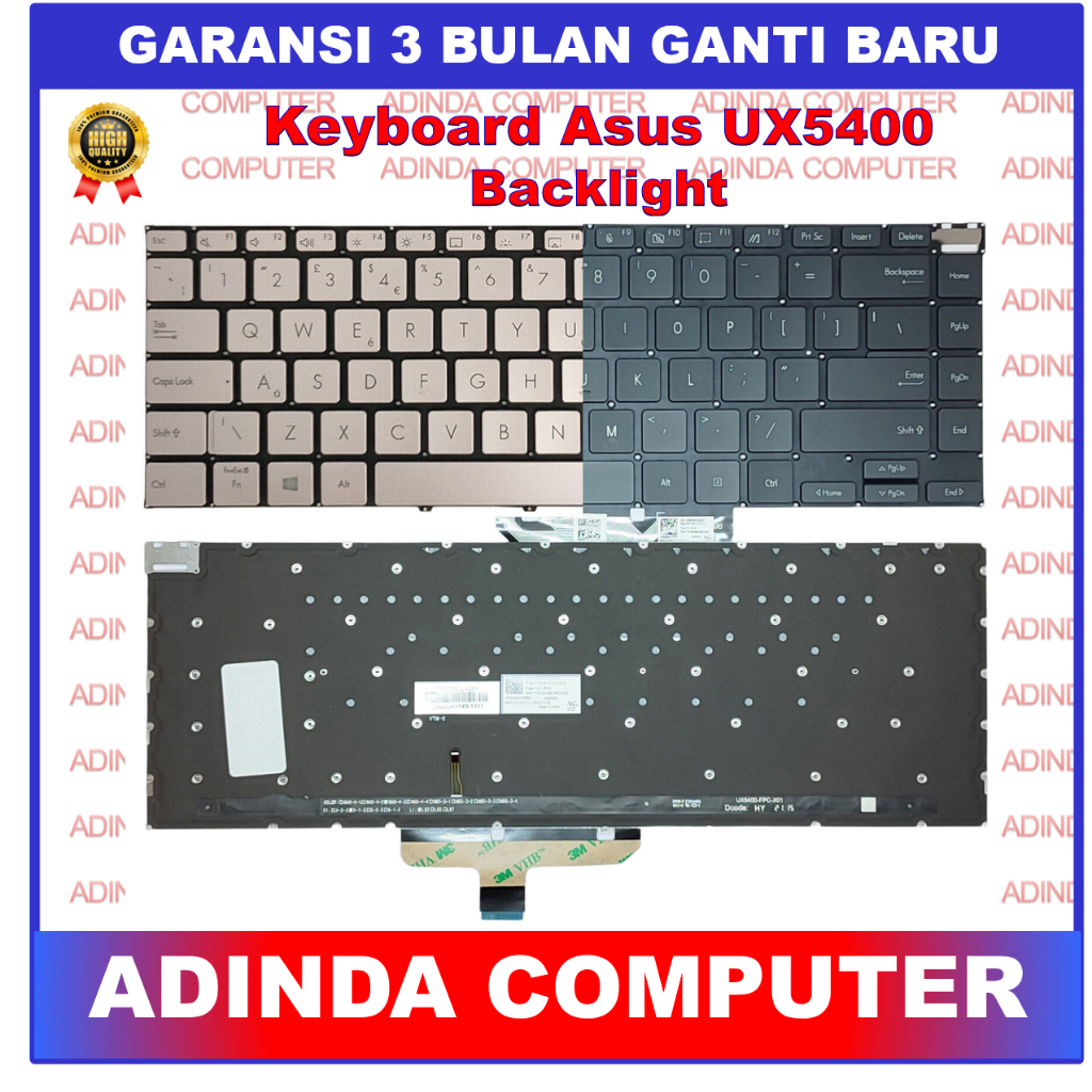 Keyboard Asus Zenbook 14X OLED UX5400 UX5400E UX5400EA UX5400EAG UX5400EG UX5400ZB Backlight Backlit