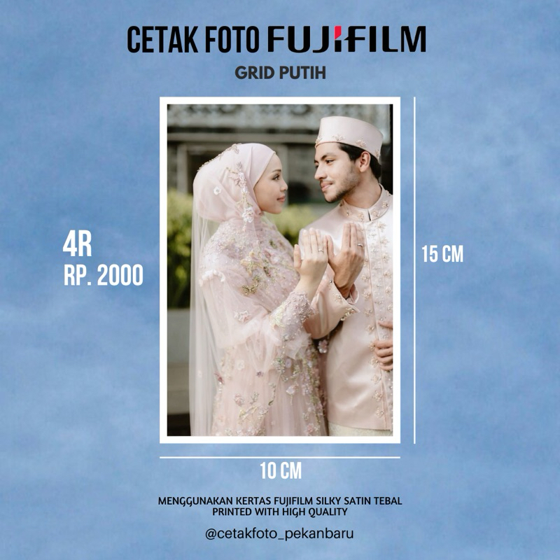 Cetak Foto 4R FujiFilm (Grid Putih)