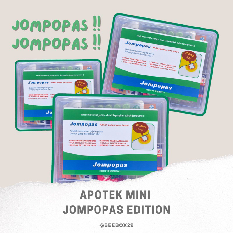 

APOTEK MINI EDISI JOMPOPAS READY STOCK GIFT BUAT PACAR GRADUATION HEALTHY HAMPERS VITAMIN KADO ULANG TAHUN HADIAH TEMA KESEHATAN UNIK LUCU