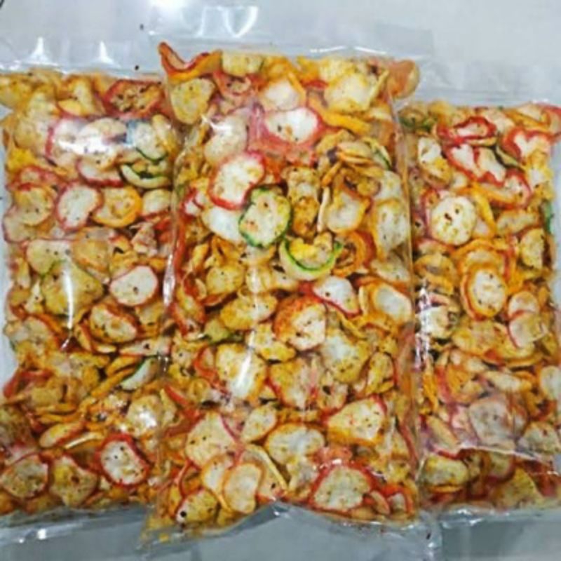 

Kerupuk Seblak Kering Pedas Asin Gurih 250gram