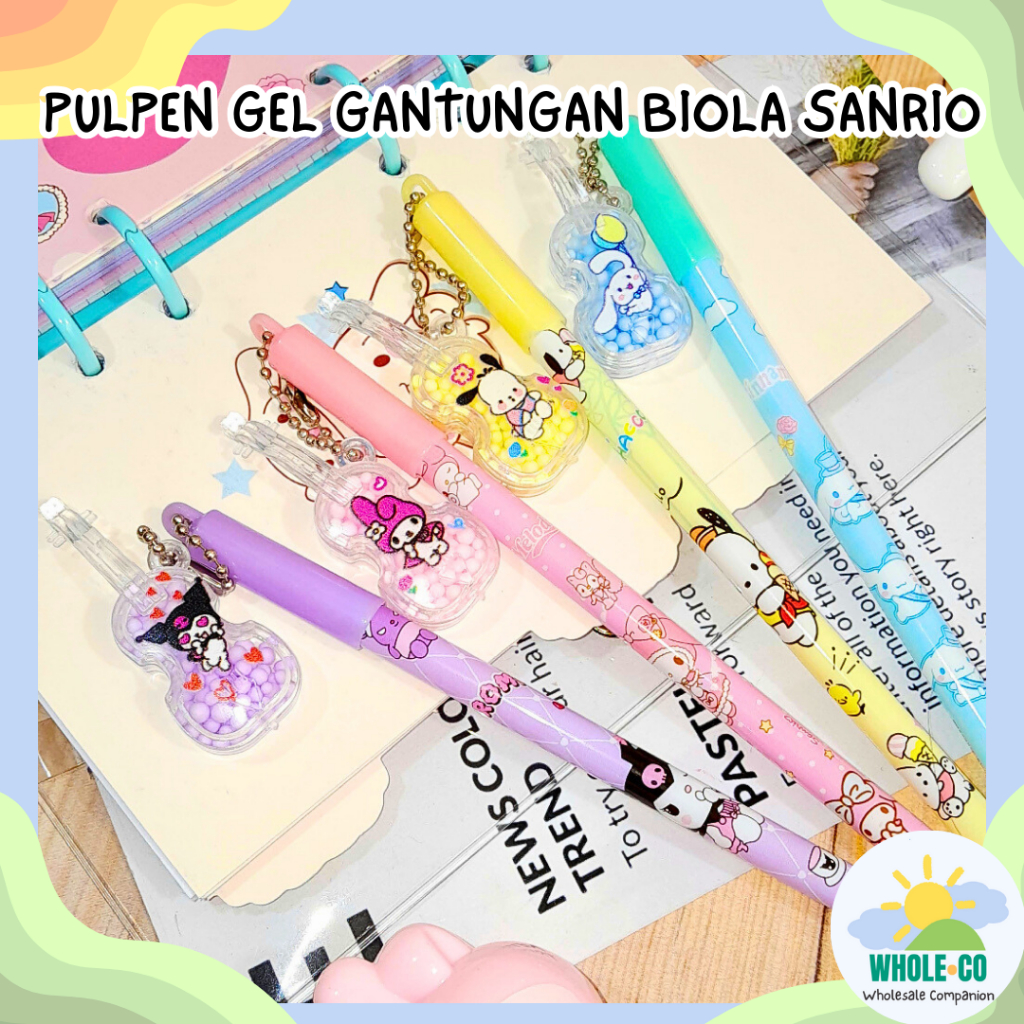 

Pulpen Gel Gantungan Biola Sanrio Premium Kuromi Melody Cinnamoroll Musik Lucu Unik Imut Termurah Grosir Cod