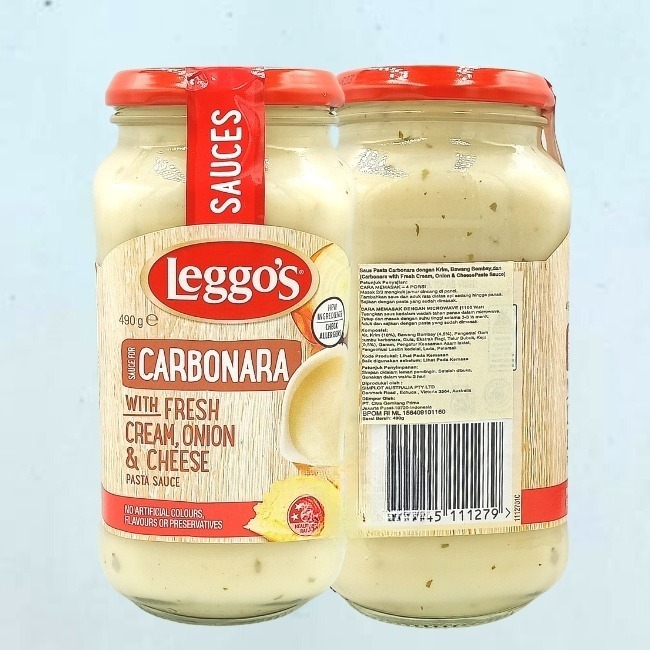 

Leggos Carbonara Pasta Sauce Cheese 490gr Bumbu carbonara