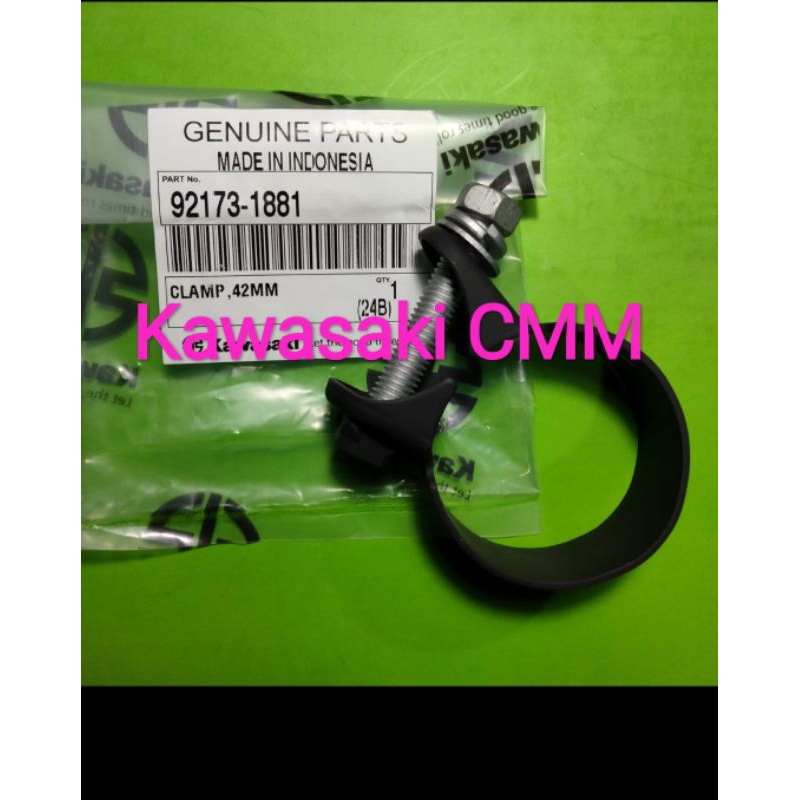 Klem knalpot W175, W175 TR. Original kawasaki.