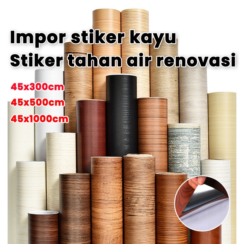 【kami】stiker motif kayu furniture stiker dinding motif kayu stiker pvc motif kayu stiker dinding kay