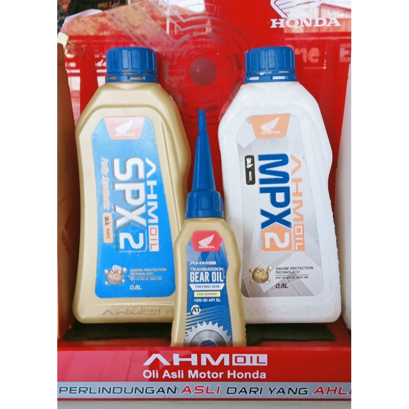 oli mpx2+gardan asli ORIGINAL AHM Honda bercode GROSIR