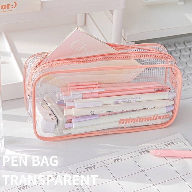 

Tempat Pensil Kotak Pensil Aesthetic Pencil Case Pensil Case Tempat Pensil Lucu Transparan Kotak Pensil Import Korea Pink School Stuff Alat Tulis barang aesthetic