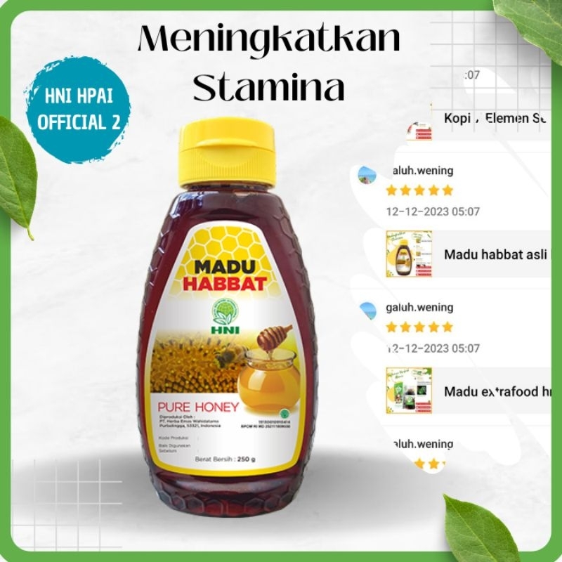 

Madu habbat asli 100% herbal hni hpai