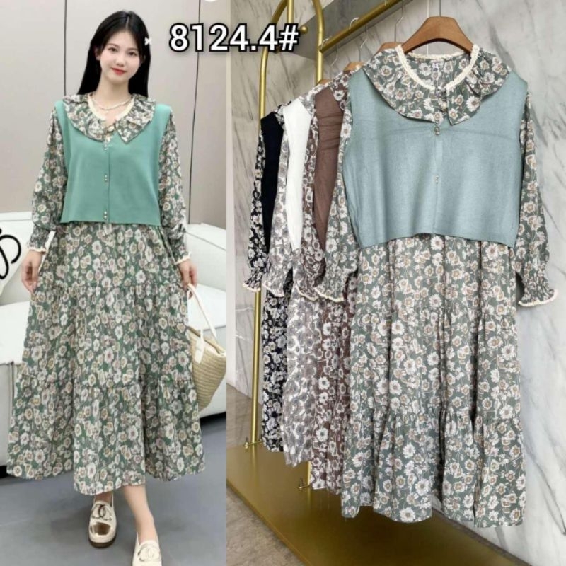 MIDI dress BKK, MIDI dress import MIDI dress motif MIDI dress vest