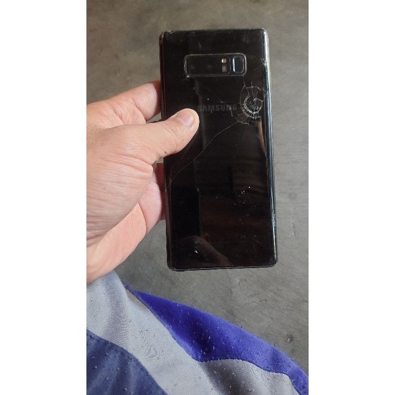samsung note 8 minus lcd+backdor retak
