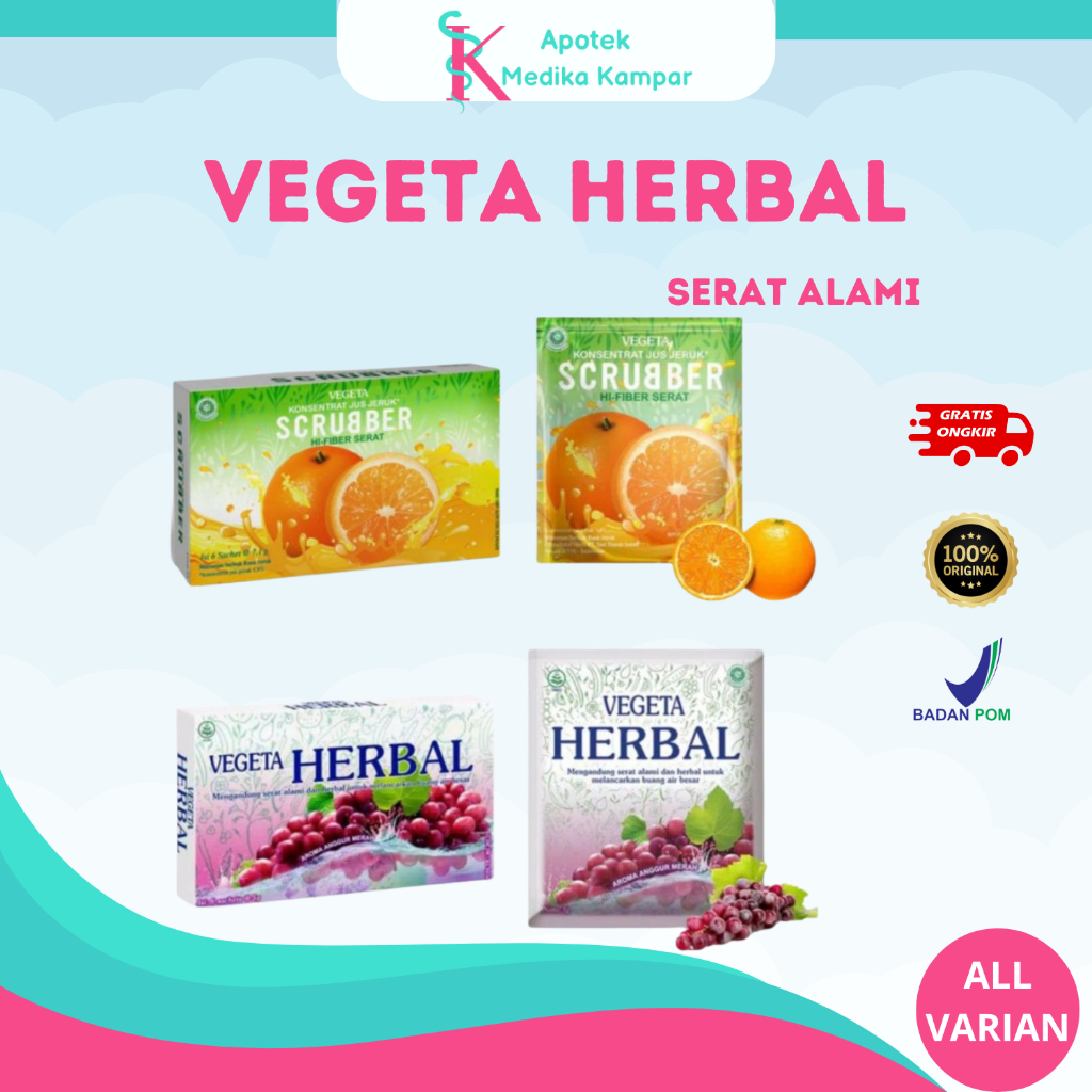 

VEGETA HERBAL ANGGUR DAN JERUK 6 SACHET