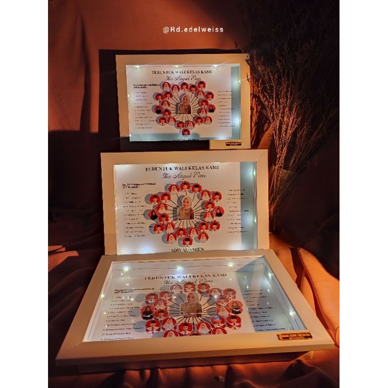 GIFT FRAME/HADIAH BINGKAI FOTO/BINGKAI FOTO KENANG KENANGAN/FRAME 3D/FRAME GURU/HADIAH UNTUK GURU