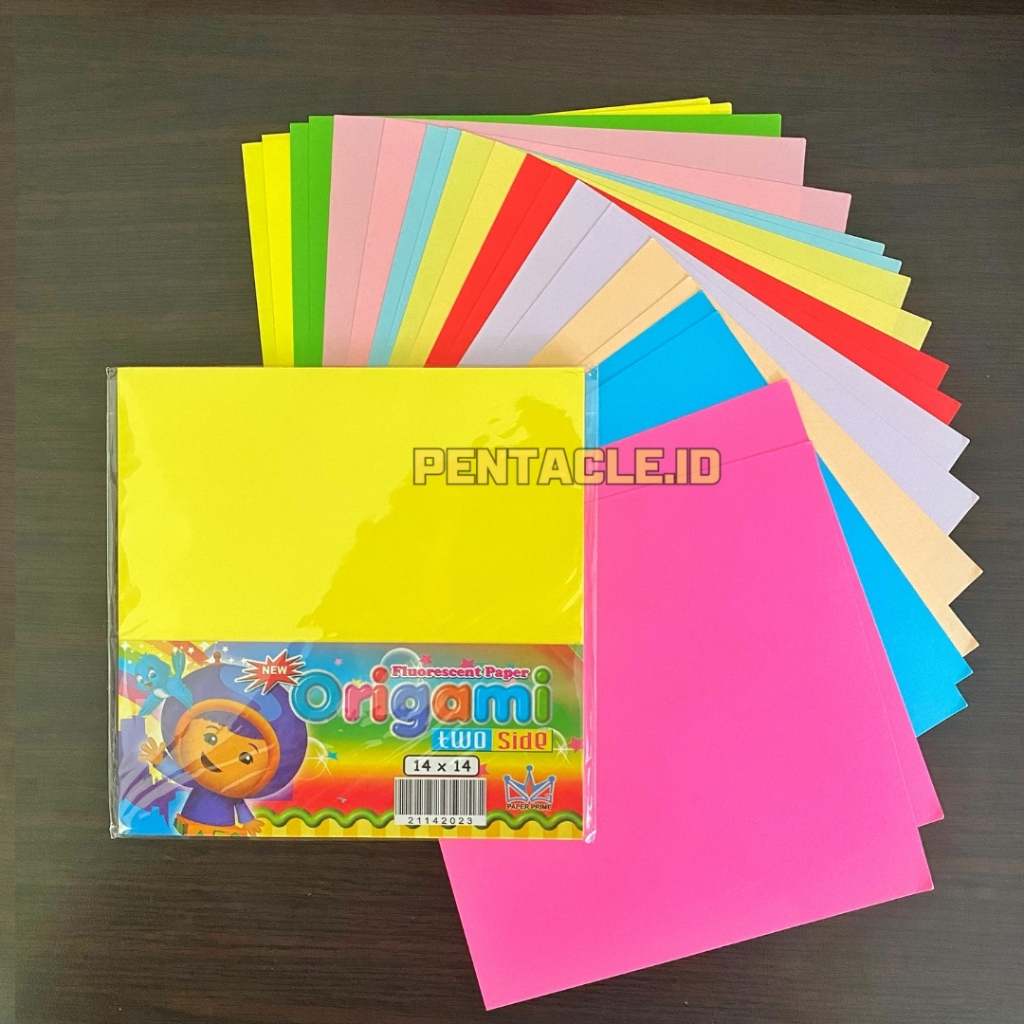 

Origami Paper Kertas Lipat Ukuran 14x14 Mainan Kreatif Seni Melipat Warna Warni Berwarna Bolak Balik Tebal Bagus Creative Toys Kids Lipatan Bentuk Shapes Great Quality Papiroflexia Folding Fold Arts Colourful Edukatif Anak Kerajinan Murah Pentacle Malang