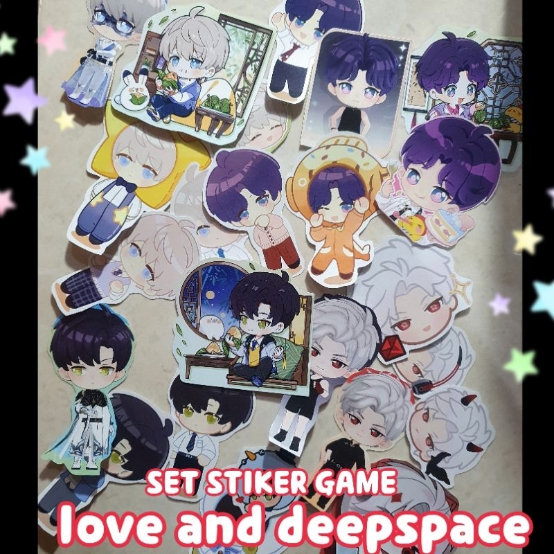 

set stiker xavier, zayne, rafayel, slyus love and deepspace