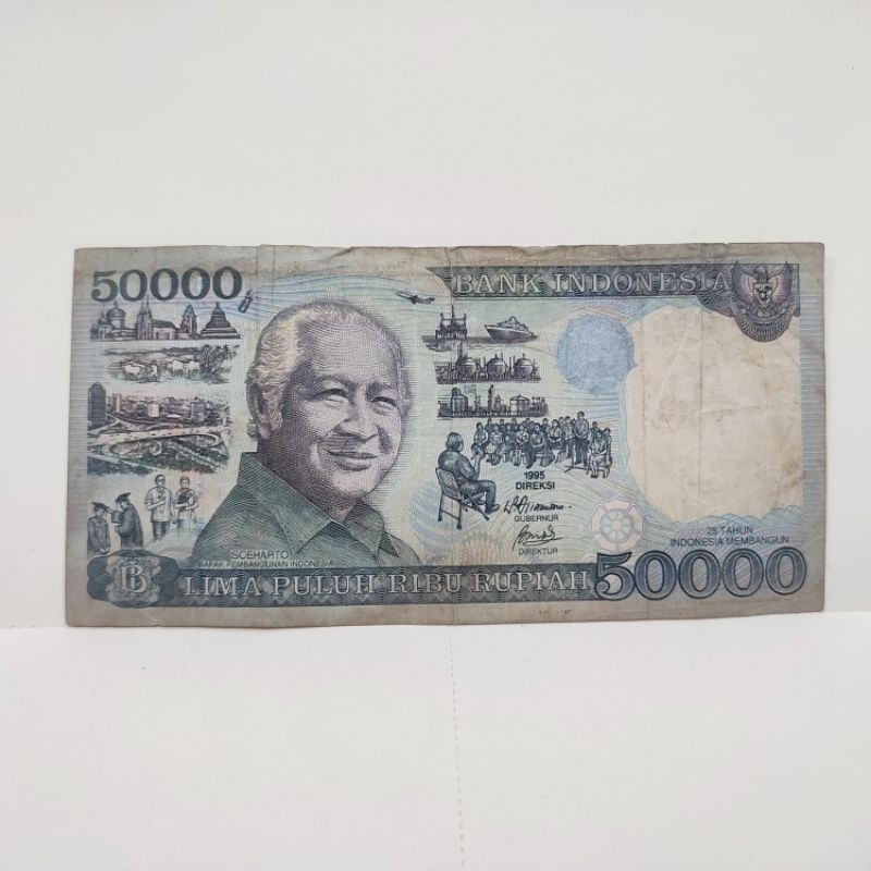 Uang 50 Ribu Soeharto tahun emisi 1995 (Collector's hunting)