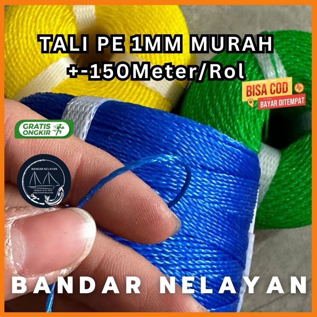 TALI TAMBANG 1MM/TAMBANG KECIL 1MM PANJANG +-150-200METER MURAH