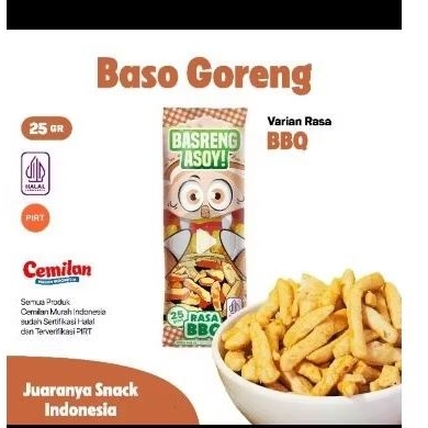 

cemilan kekinian basreng/baso goreng rasa