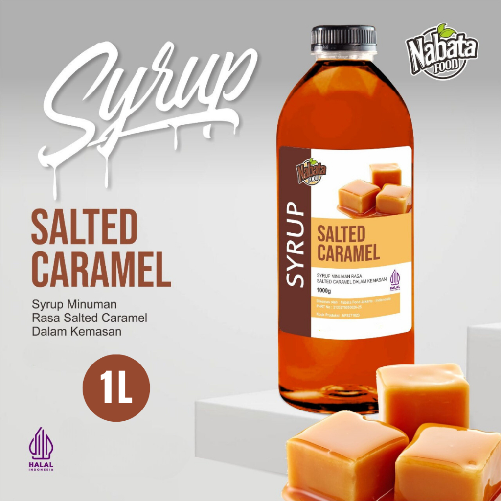 

Syrup Salted Caramel Nabata Drink 1000 Ml - Sirup Rasa Salted Karamel 1 Liter