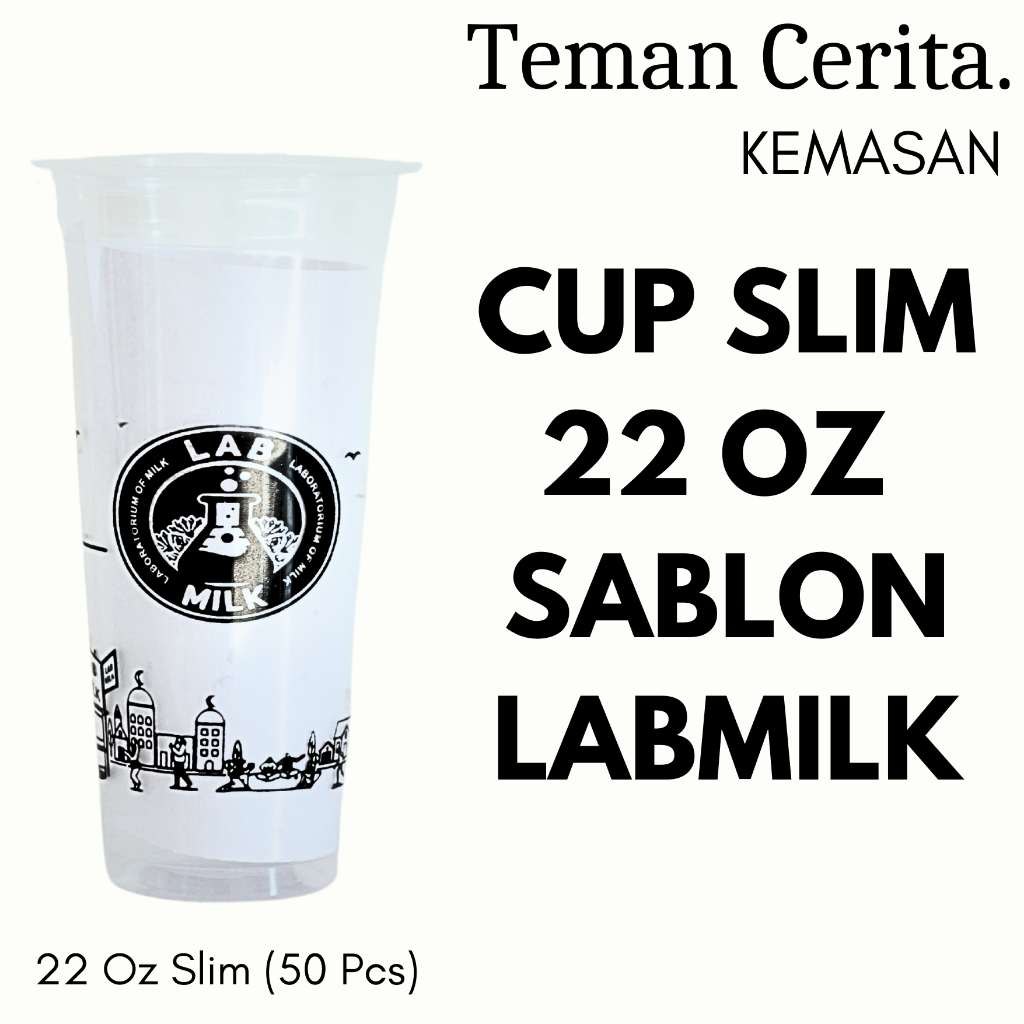 cup 22oz slim sablon
