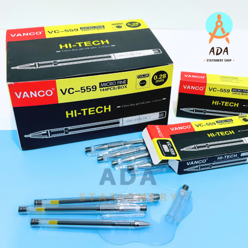 

GROSIR gel pen hi-tec VANCO/ vc-559/pulpen gel 0.28mm