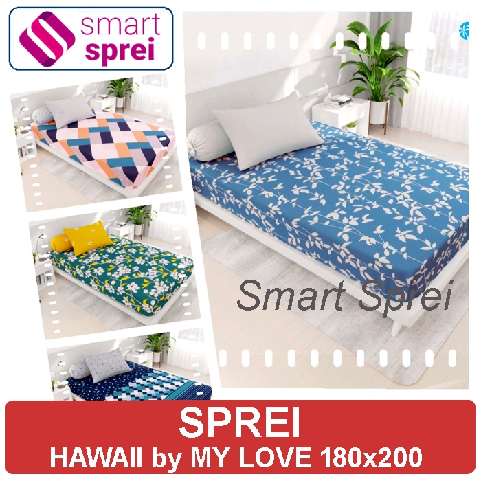 SPREI MY LOVE 180x200 HAWAII / SPREI MY LOVE KING HAWAII / SPREI HAWAII 180x200 by MY LOVE