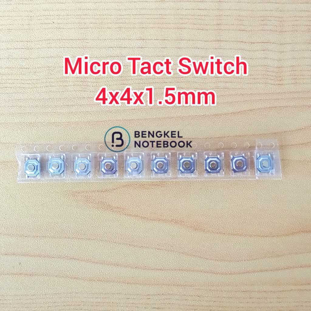 Switch On Off Tombol Klik Click Touchpad Micro Tact Switch 4x4x1.5mm Saklar Micro On Off Momentary S