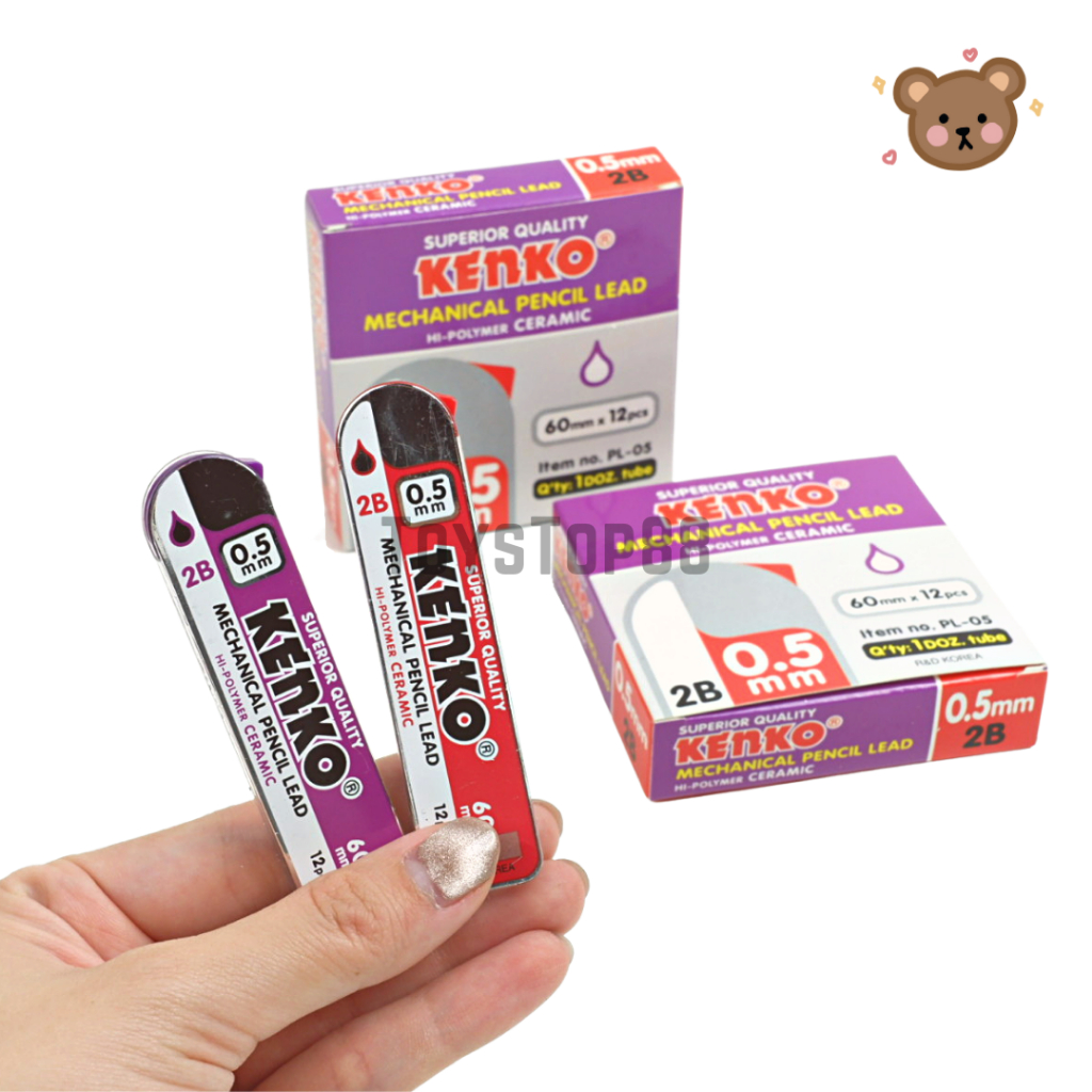 

Isi Pensil Mekanik - Kenko Pencil Lead 2B PL-05 (0.5 mm x 60 mm)