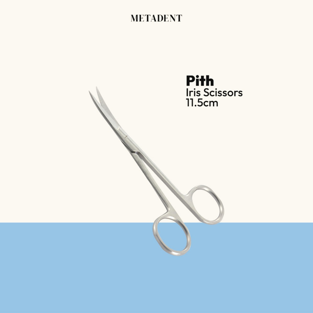

Metadent - PITH Iris Scissors Gunting Bedah Curved 11.5cm