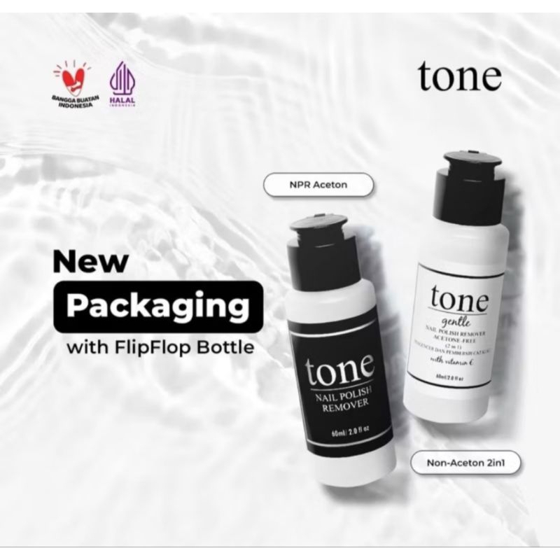 Tone Aseton Penghapus Kutek BPOM Sangat Cepat dan Bersih Premium / Acetone Nail Polish Remover