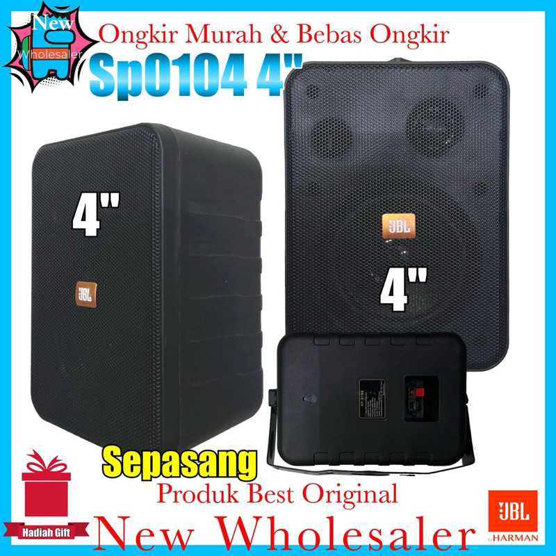 Speaker Monitor 4 inch sp0104 new J-bL Sepasang cafe resto impor